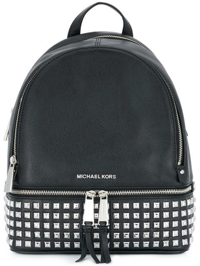 Shop Michael Michael Kors 'rhea' Studded Backpack - Black