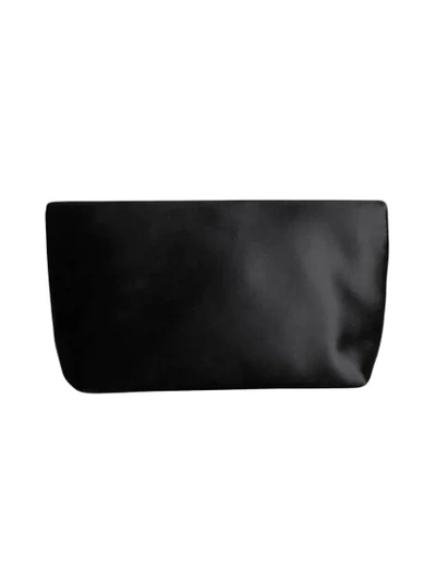 Shop Burberry The Small Pin Clutch In Satin In Black