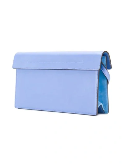 Shop Oscar De La Renta Alibi Clutch Bag In Blue
