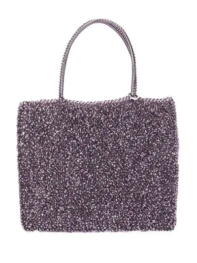 Shop Anteprima Standard Medium Wirebag Tote In Purple