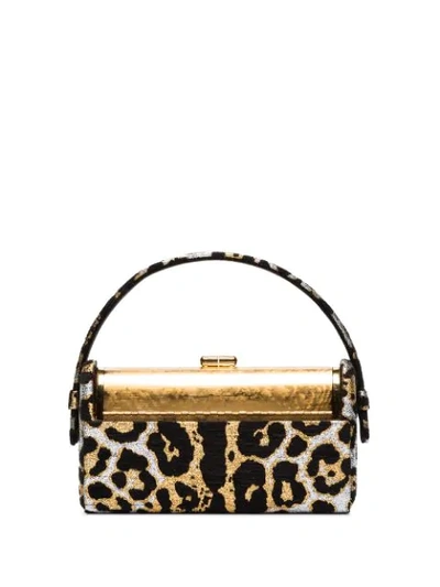 Shop Bienen-davis Regine Lurex Leopard Tote In Multicoloured