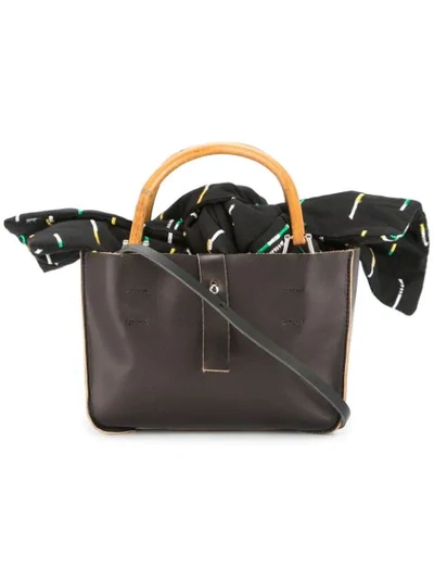 Shop Muun Mini Marian Handbag In Black