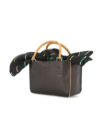 Shop Muun Mini Marian Handbag In Black