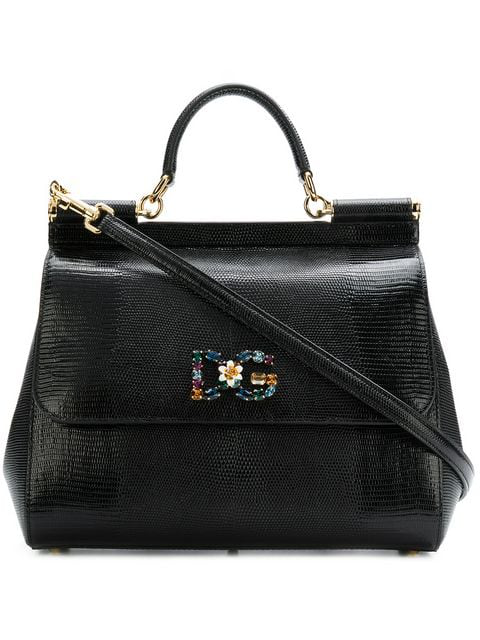 Dolce & Gabbana Large Sicily Bag In 80999 Black | ModeSens