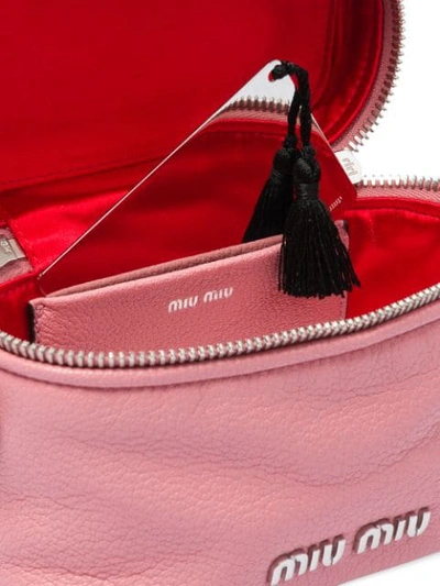 Shop Miu Miu Madras Shoulder Bag - Pink