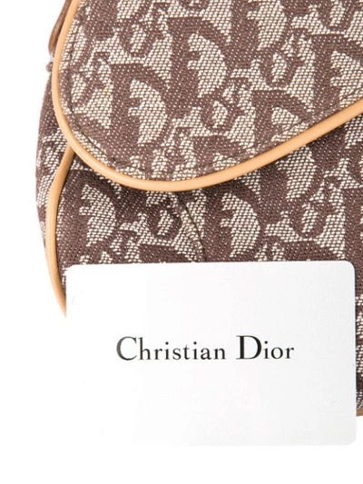 Pre-owned Dior Christian  Vintage Trotter Saddle Hand Bag - 棕色 In Brown