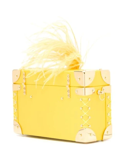 Shop Luis Negri Bauletto Crossbody Bag In Yellow