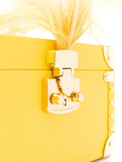 Shop Luis Negri Bauletto Crossbody Bag In Yellow