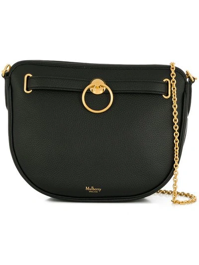 Shop Mulberry Brockwell Shoulder Bag In Black