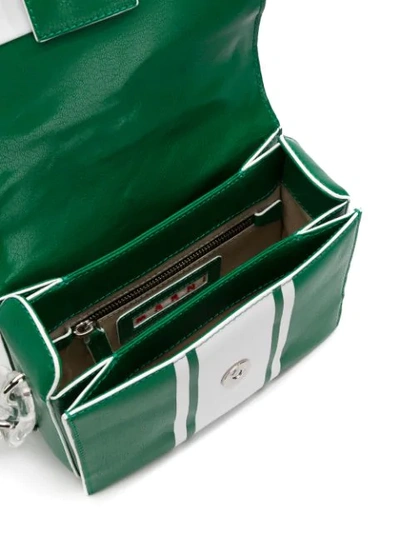 Shop Marni Caddy Shoulder Bag In Green
