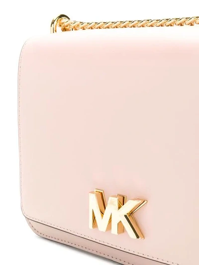 Shop Michael Michael Kors Large Chain Shoulder Bag In Pink