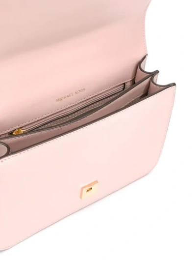 Shop Michael Michael Kors Large Chain Shoulder Bag In Pink