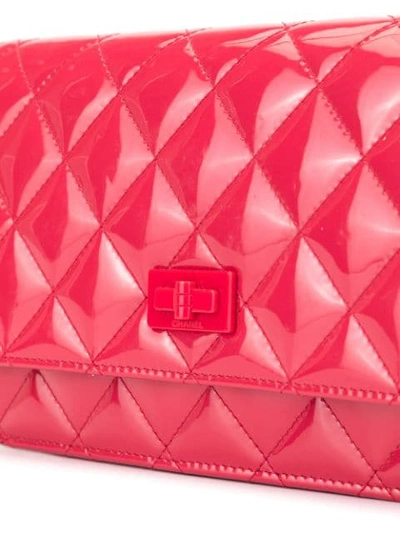 Pre-owned Chanel Chain Shoulder Wallet Bag In Pink