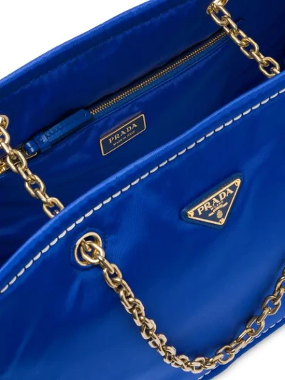 Shop Prada Large Box Tote Bag In Blue