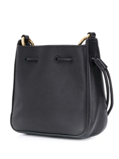 Shop See By Chloé Logo Charm Shoulder Bag - Black