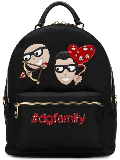 Shop Dolce & Gabbana #dgfamily Backpack - Black