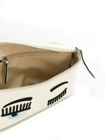 Shop Chiara Ferragni Flirting Belt Bag In White