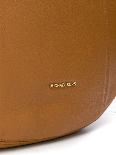 Shop Michael Michael Kors Brooke Hobo Bag In Brown