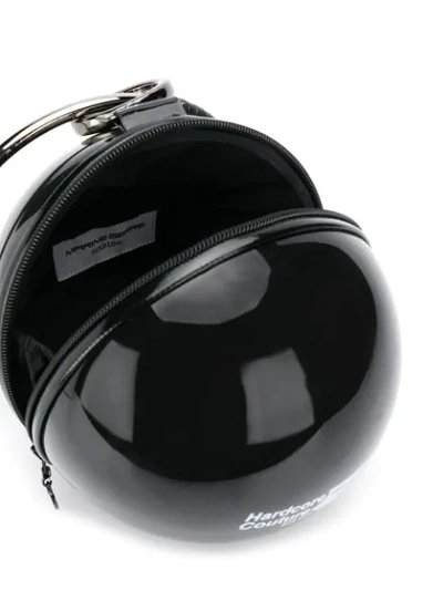 Shop Marine Serre Logo Top-handle Bag In 4 Black