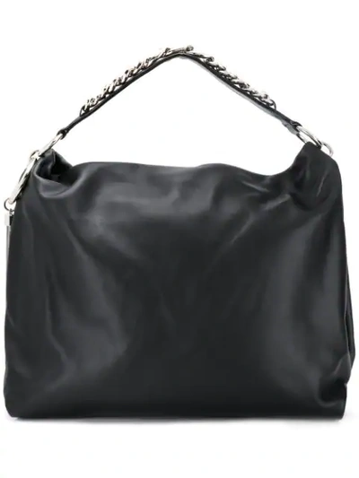 Shop Jimmy Choo Large Callie Shoulder Bag In Black