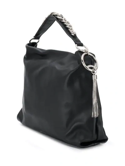 Shop Jimmy Choo Large Callie Shoulder Bag In Black