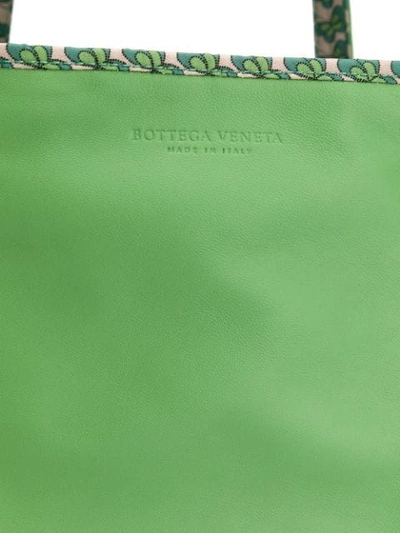 Shop Bottega Veneta Intrecciato Detail Tote In Neutrals