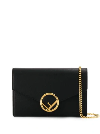 Shop Fendi Envelope Crossbody Bag In Black