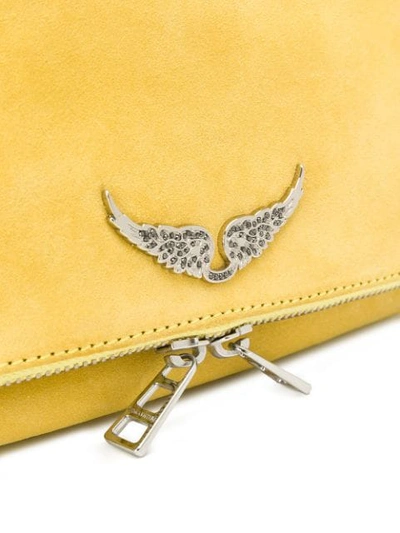 Shop Zadig & Voltaire Rock Shoulder Bag In Yellow
