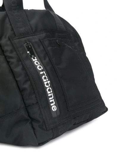 Shop Paco Rabanne Bodyline Weekender Bag In Black