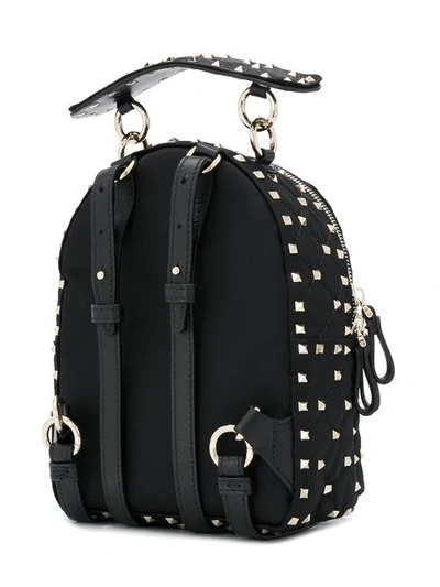 Shop Valentino Mini Rockstud Backpack In Black
