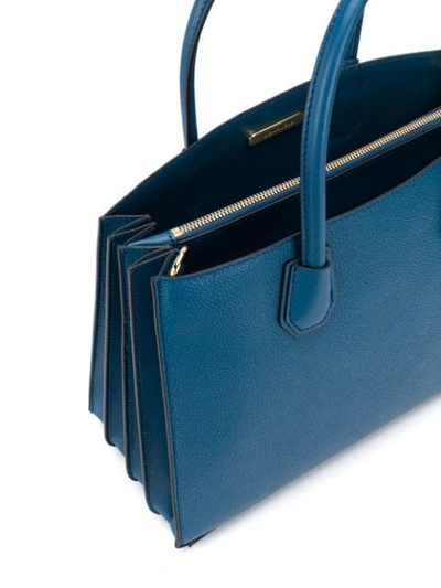 Shop Michael Michael Kors Mercer Tote Bag In Blue