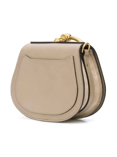 Shop Chloé Nile Bracelet Bag In Grey