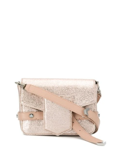 Shop Jimmy Choo Lexie Metallic Satchel - Pink