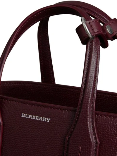 Shop Burberry Small Banner Bag In Red