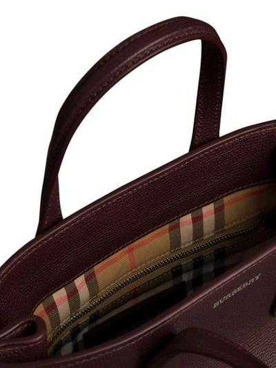 Shop Burberry Small Banner Bag In Red