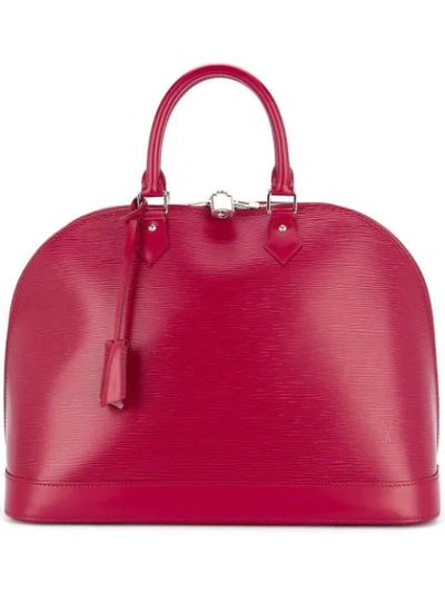 Pre-owned Louis Vuitton Alma Gm Tote Bag In Fuchsia