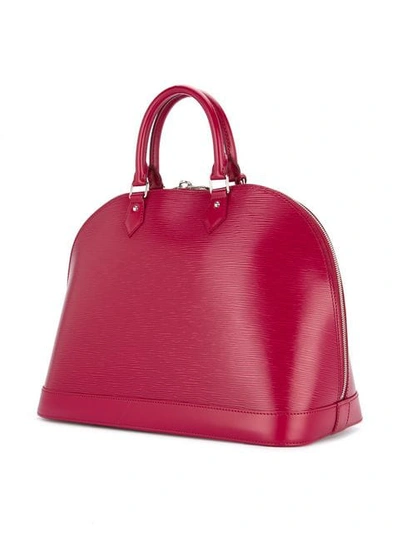 Pre-owned Louis Vuitton Alma Gm Tote Bag In Fuchsia