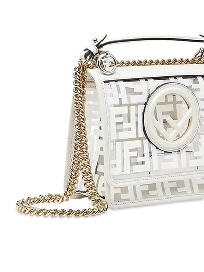 Shop Fendi Kan I F Small Shoulder Bag In White