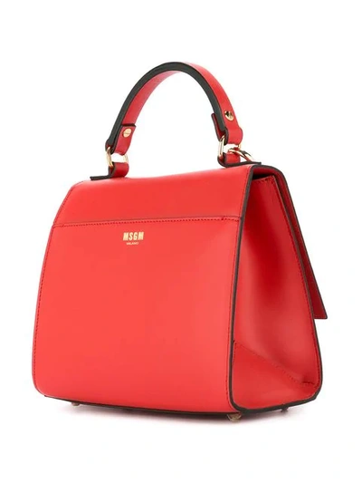 Shop Msgm Petite Classic Tote In Red