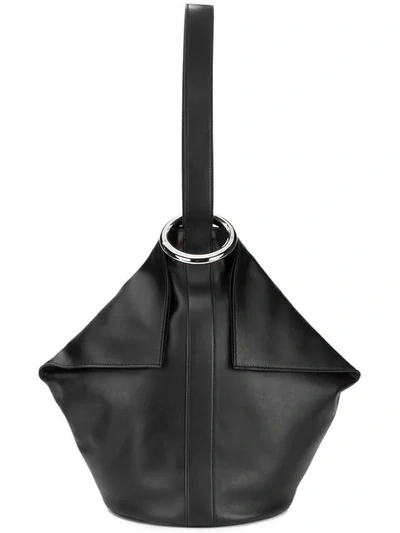 Shop Alexander Mcqueen 'butterfly' Handtasche In Black