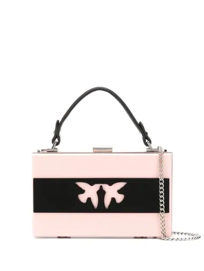Shop Pinko Bird Box Cross Body Bag In Pink