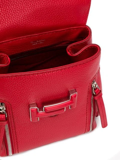 Shop Tod's 'double T' Rucksack In Red
