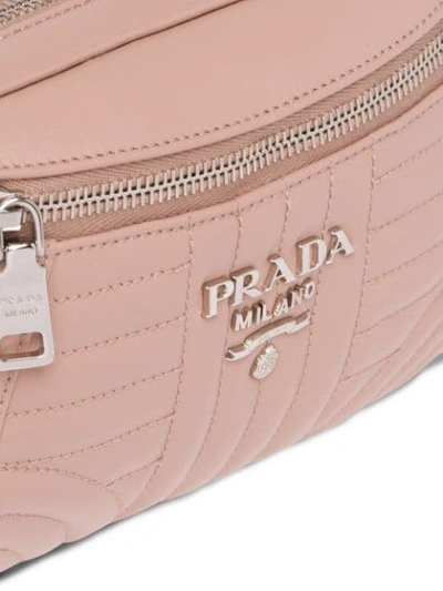 Shop Prada 'diagramme' Gürteltasche - Farfetch In Pink