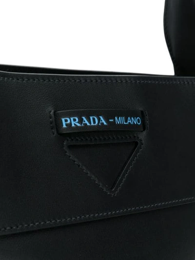 Shop Prada Margit Shoulder Bag In Black