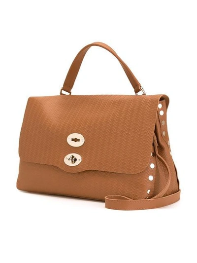 Shop Zanellato Medium 'postina' Satchel In Neutrals