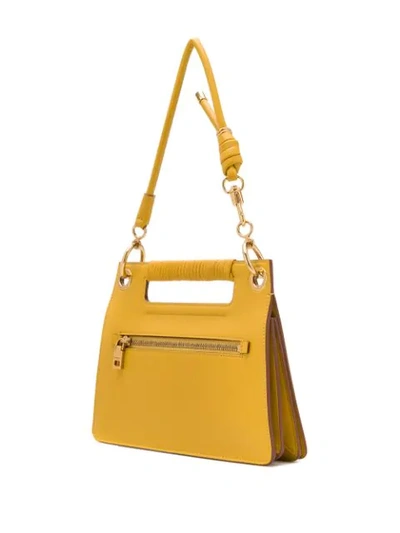 Shop Givenchy Trapeze Handbag In Yellow