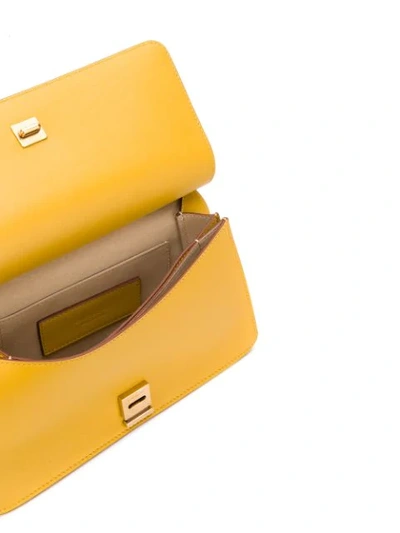 Shop Givenchy Trapeze Handbag In Yellow