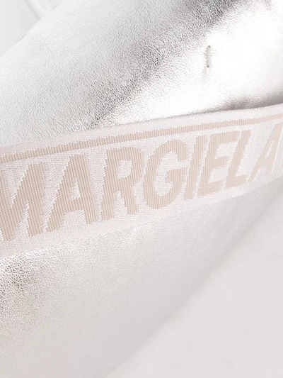 Shop Maison Margiela Numbered Logo Belt Bag In Metallic