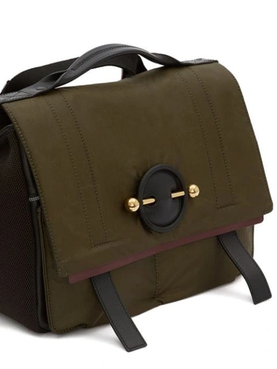 Shop Jw Anderson Technical Fabric Messenger Bag In Green
