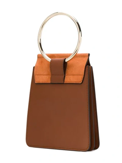 Shop Chloé Small Faye Bracelet Bag In Brown